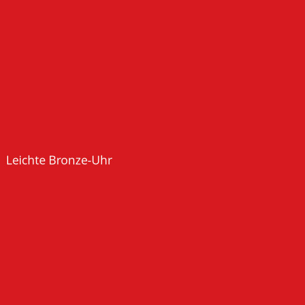 Leichte Bronze-Uhr