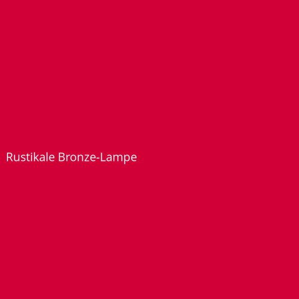 Rustikale Bronze-Lampe