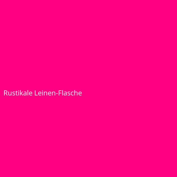 Rustikale Leinen-Flasche