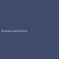 Rustikale Leinen-Flasche